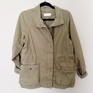 Rag & Bone Chore Coat Utility Jacket Coat Army Green Oversized Boxy Barn